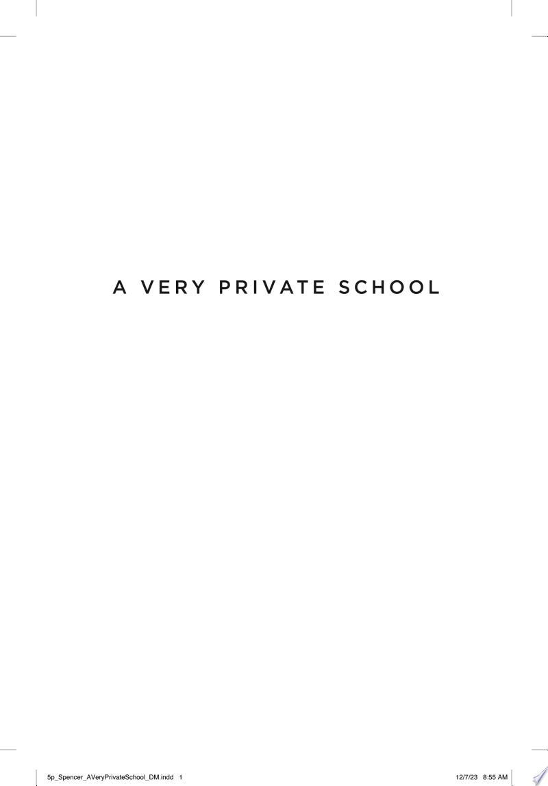 Cover of A Very Private School