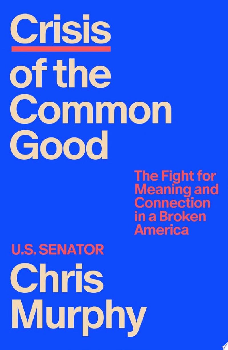 Cover of Crisis of the Common Good