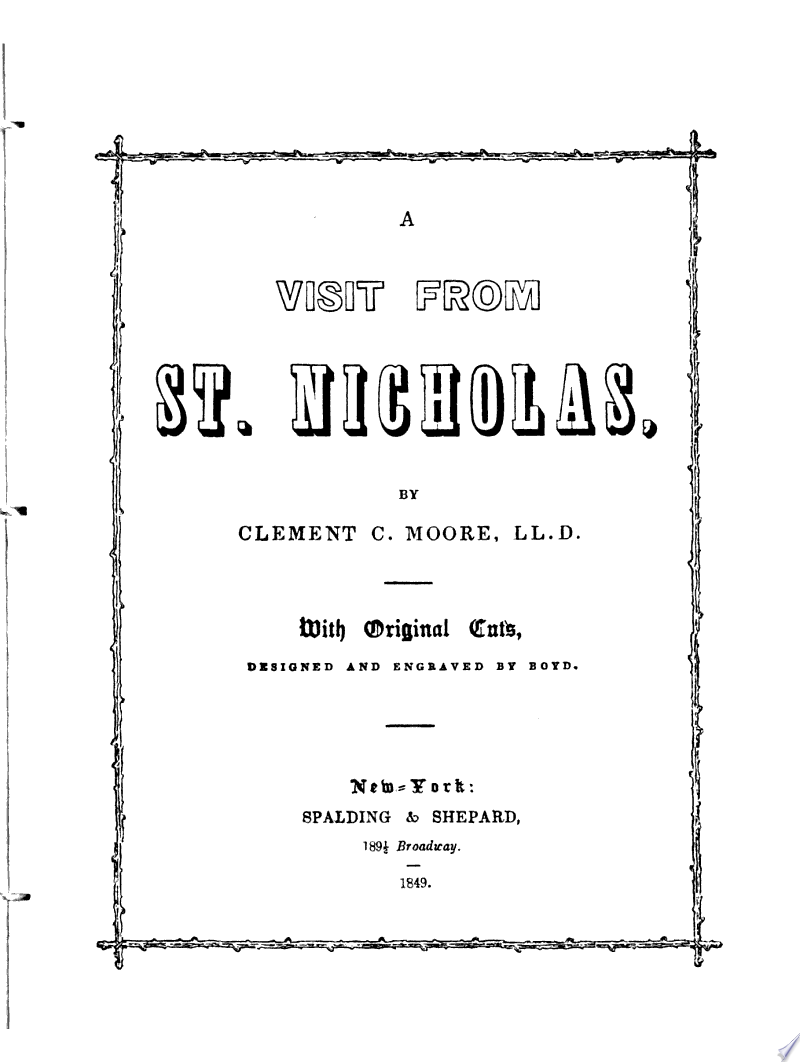 Cover of A Visit from St. Nicholas