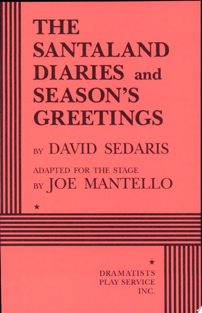 Cover of The Santaland Diaries ; And, Season's Greetings