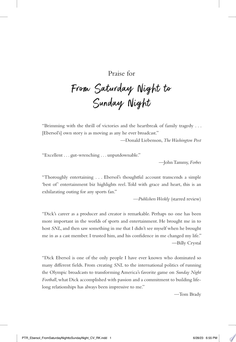Cover of From Saturday Night to Sunday Night