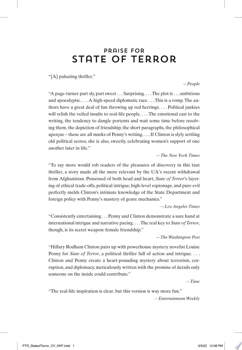Cover of State of Terror