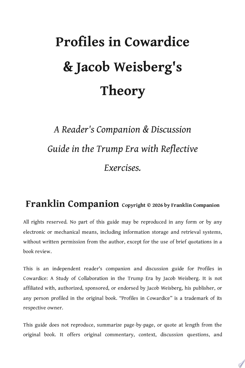 Cover of Profiles in Cowardice
