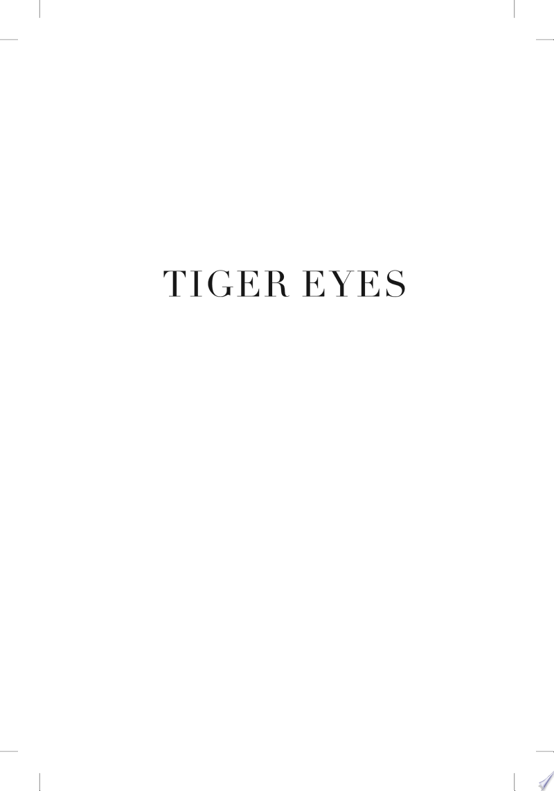 Cover of Tiger Eyes