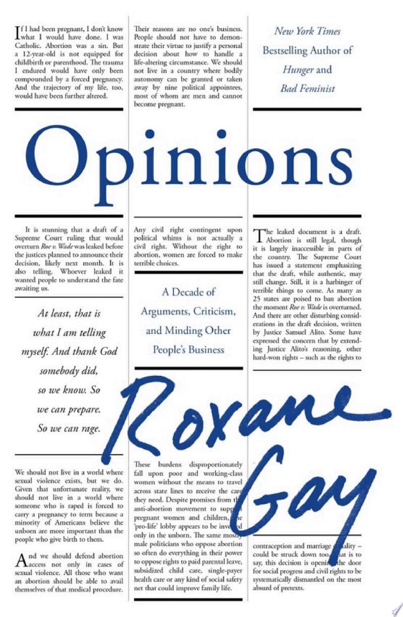 Cover of Opinions