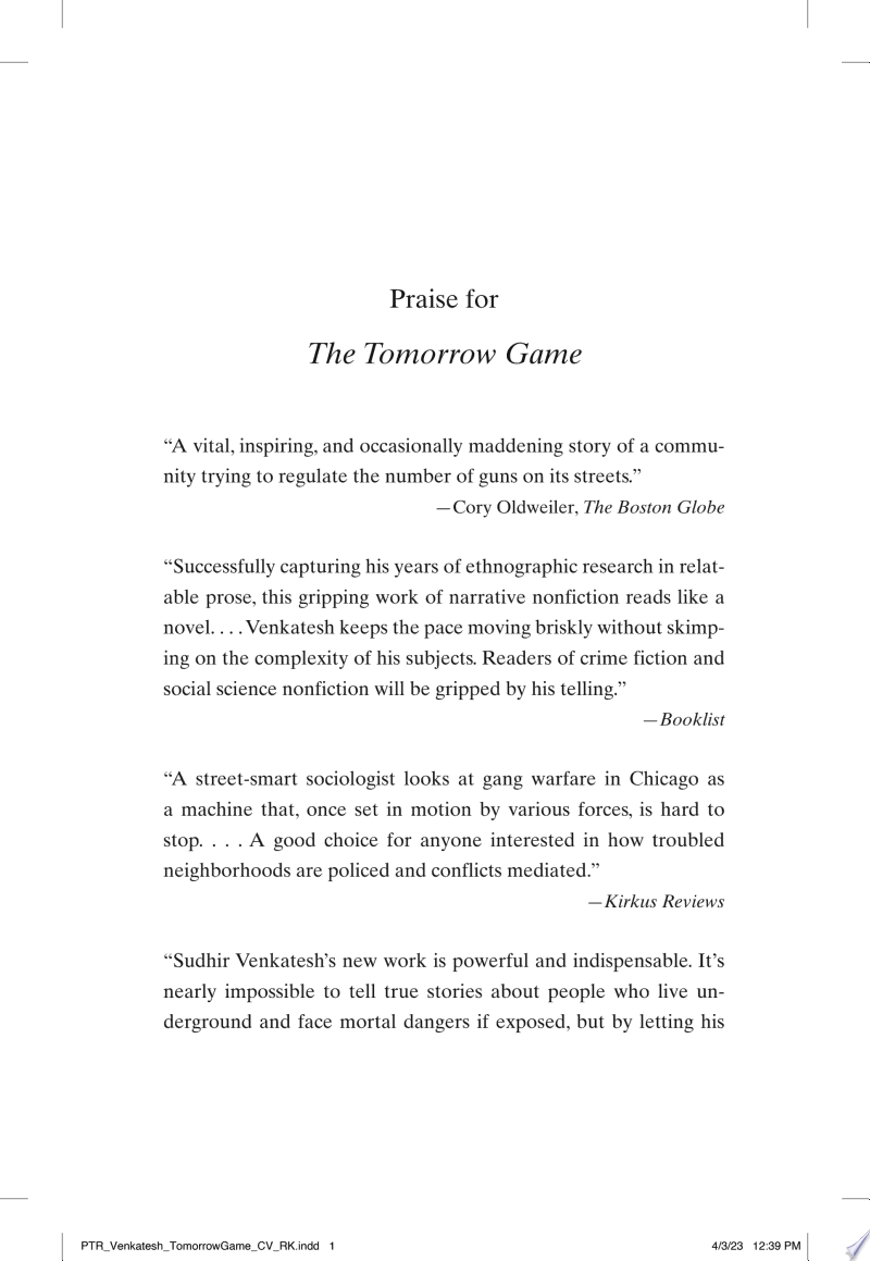 Cover of The Tomorrow Game