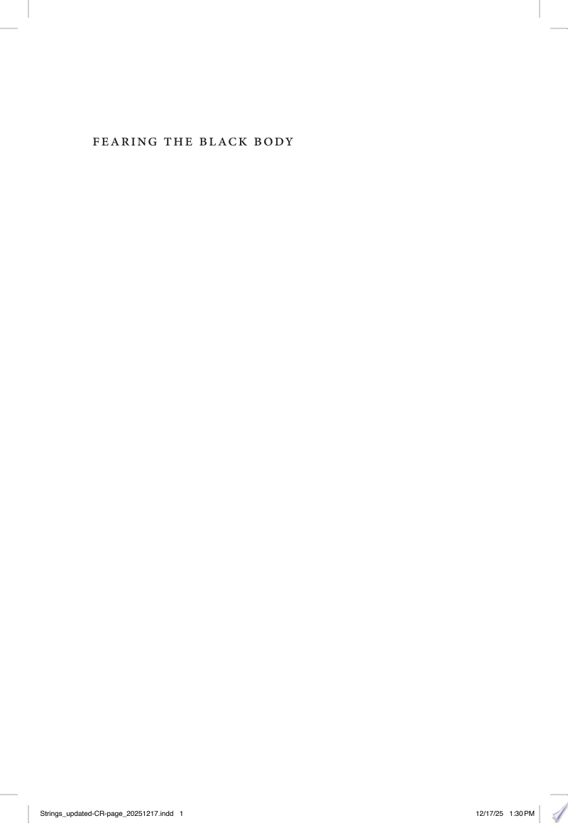 Cover of Fearing the Black Body