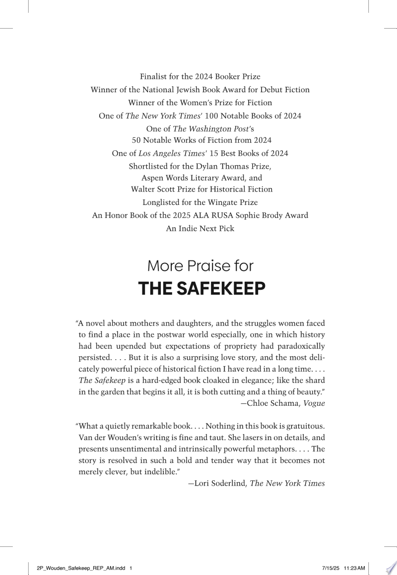 Cover of The Safekeep