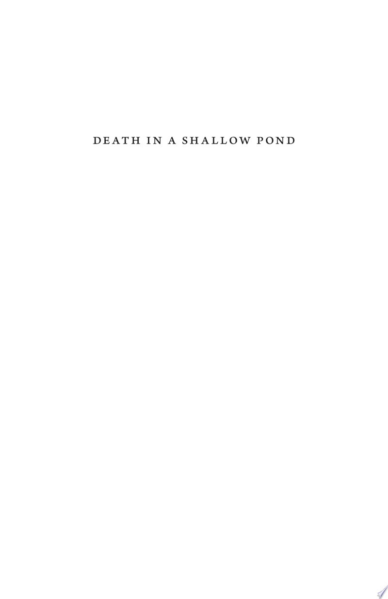 Cover of Death in a Shallow Pond