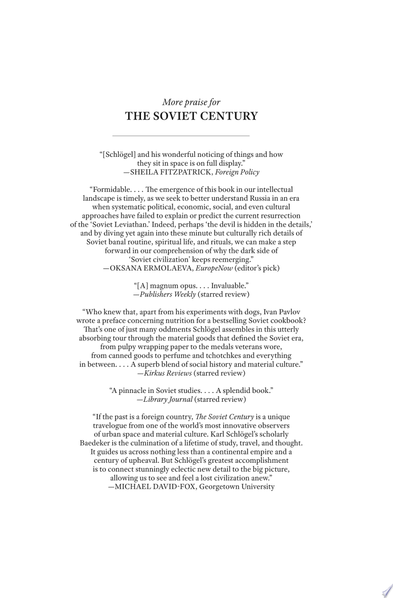 Cover of The Soviet Century: Archaeology of a Lost World